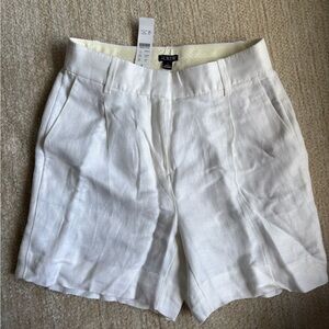J. Crew Women's Cream Linen Shorts